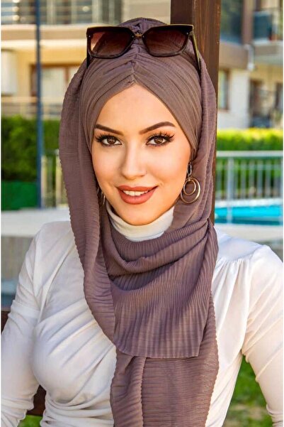 Aişe tesettür Mink Butterfly Bonnet Shawl