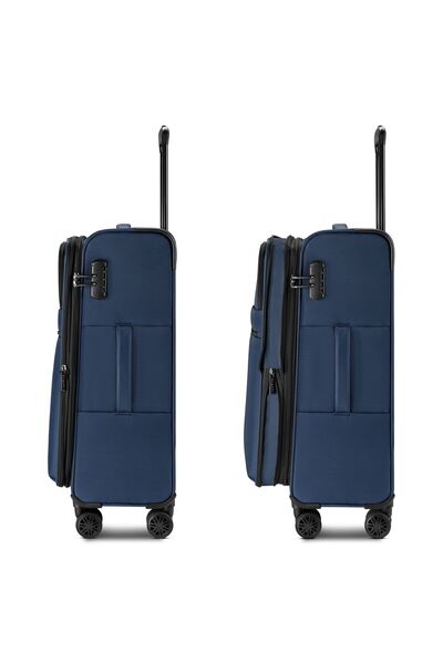 BUGATTI Valencia Soft 4 Rollen Trolley M 65 cm mit Dehnfalte
