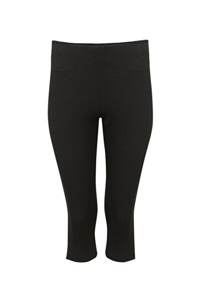 La Sarta Black Capri Trousers - Madrid Stretch, Side Zipper