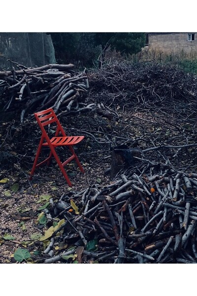 SAZLIK Turuncu Piknik Sandalyesi Katlanabilir Ömürlük