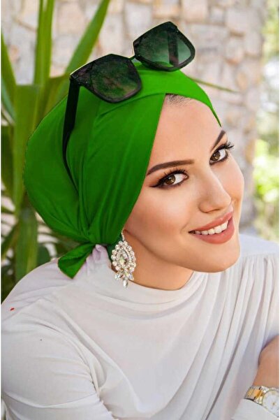 Aişe tesettür Πράσινο Σταυρό Μπονέ / Θάλασσα - Μπονέ πισίνας