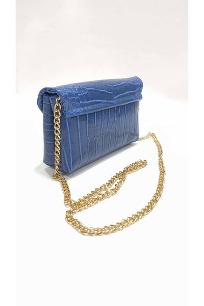 bahwar Kadın Kroko Desenli Zincir Askılı Omuz Ve El Çantası