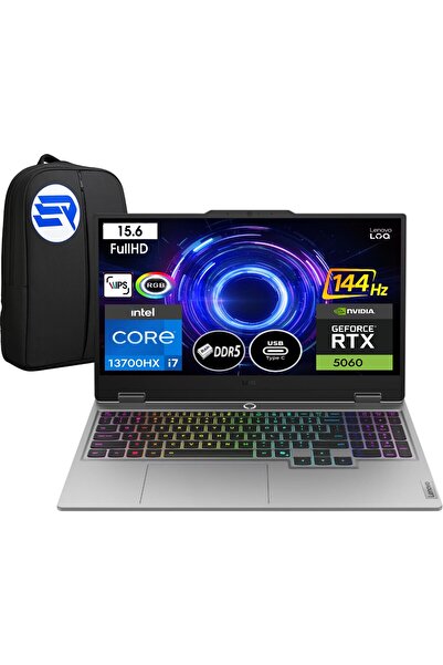 LENOVO Loq 15IRX10 83JE00LFTR I7-13700HX 16 GB Ram 1 Tb SSD RTX5060 15.6" 144Hz WIN11 Pro + Elektrop