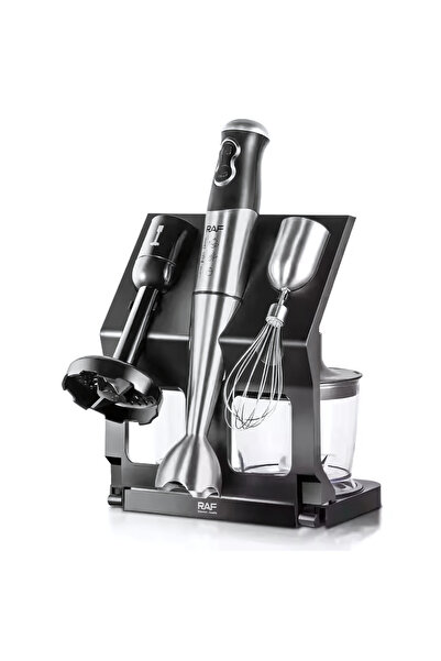 TEHNOSHOP Blender vertical 5 în 1 500W, lame inox, accesorii multifuncționale