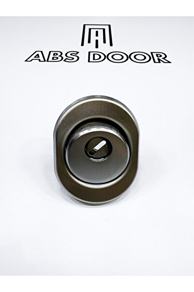 abs door ÇELİK KAPI ROZETİ MAT GÜMÜŞ