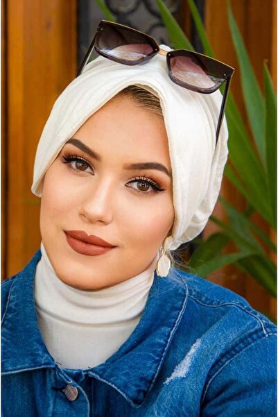 Aişe tesettür Καπέλο Χιτζάμπ - Λευκό Μπόνε