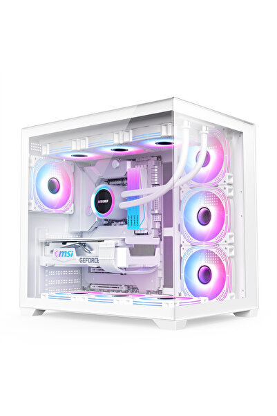 XASER X32 White Pro R-7 5700X 32GB 1TB M.2 SSD 8GB RTX4060 Sıvı Soğutmalı Hazır Sistem