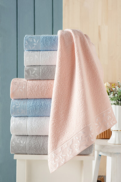 Arliva Home YAPRAK BUKLE JAKARLI 2'Lİ KUTULU SET 50X85 - 70X140