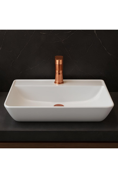 Newarc Domino Beyaz Delikli Lavabo 68 Cm DOM.L071