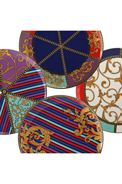 Lucky Art Valencia Bone 20cm 4-Piece Plate Set