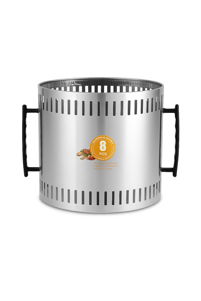 STBON Smokeless electric grill 1200W 8 stainless steel skewers automatic rotation