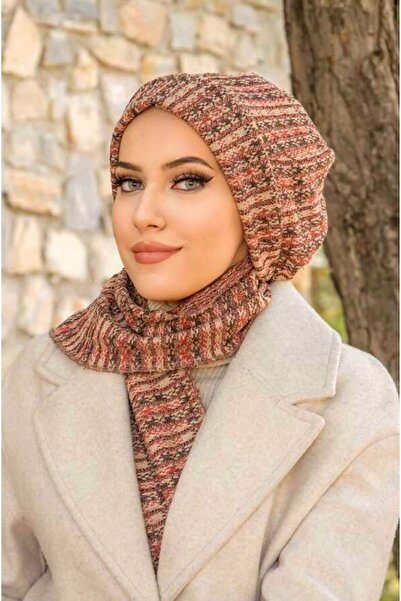 Aişe tesettür Μαύρο πλεκτό μπερέ Τεσετύρ