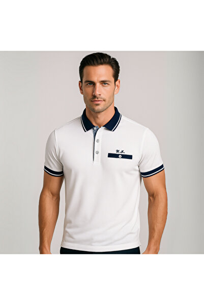 Tesbihane Kişiye Özel Nakışlı Kısa Kollu Triko Yaka Premium Tişört