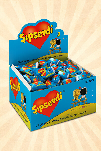 Şıpsevdi Sakız Çilek Muz Aromalı 4,2 gr X 10 Adet