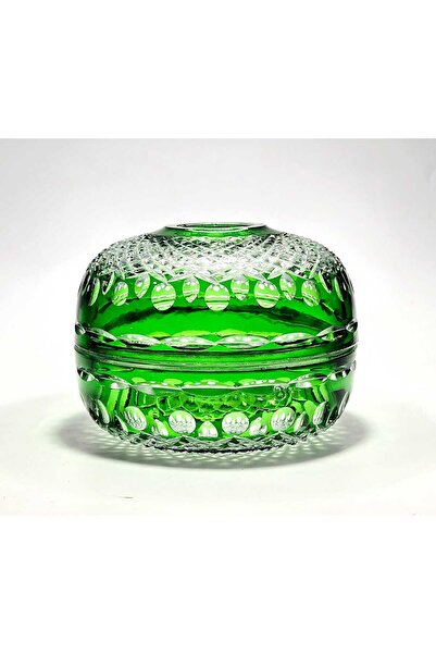 Kristal Market Handmade Cut Crystal Royal Pattern Decorative Presentation Holder Closed Napkin Holder