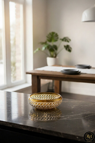 Kristal Market Χειροποίητο Κρυστάλλινο Μοτίβο 28 εκ. Διακοσμητικό Μπολ Παρουσ...