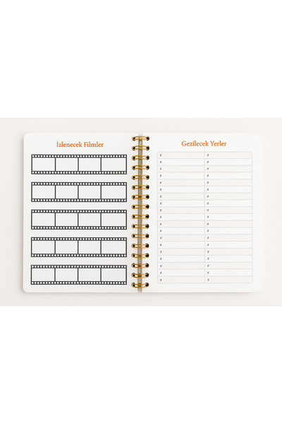 Andofis Академичен дневник Мотивационен A5 Спирална подвързия Твърда корица Еластичен Септември 2025 Декември 2026 Дневник