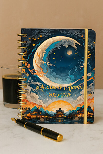 Andofis Академичен дневен ред Септември 2025 2026 Декември А5 Спирала Твърди корици Мотивационен дневен ред с ластици