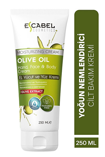 Escabel Zeytin Yağlı Cilt Besleme Ve Nemlendirici Yoğun El, Yüz Ve Vücut Krem...