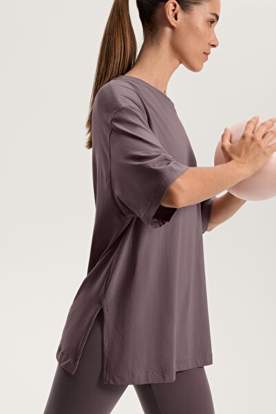 Oysho Short sleeve cotton blend T-shirt