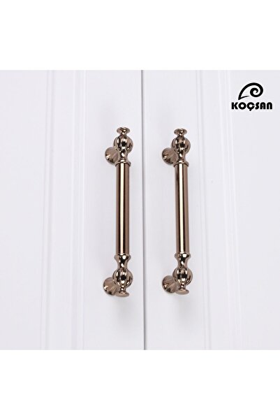 KOÇSAN Ebrar Bronze 192 مم مقبض أثاث المطبخ الريفي الفاخر مقبض درج الخزانة