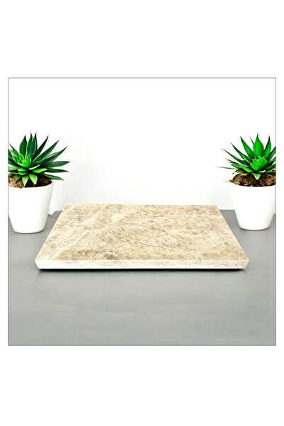 Trend Home Life Mermer Yağdanlık Altlığı Sabunluk Altlığı Mermer Stant Mermer Sunumluk 20x10 cm