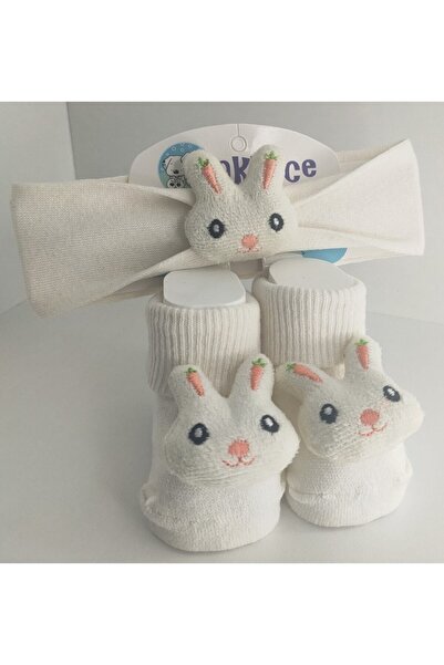 Akface طقم جوارب للأطفال مكون من قطعتين مع دمى على شكل أرجل وأرانب