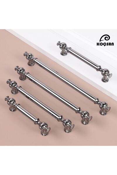 KOÇSAN Ebrar Smoked 128 Mmkulp Luxury Country Kitchen Furniture Cabinet Drawe...