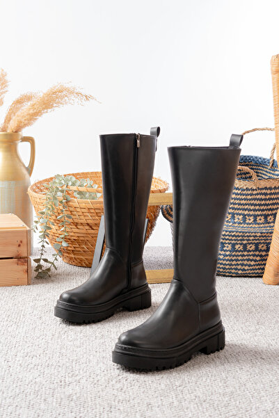 Santamarina Γυναικείες μπότες Luna Black Skin