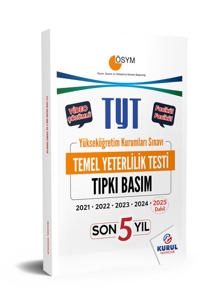 Kurul Yayıncılık 2026 Tyt Son 5 Yıl Tıpkı Basım Çıkmış Sorular Video Çözümlü