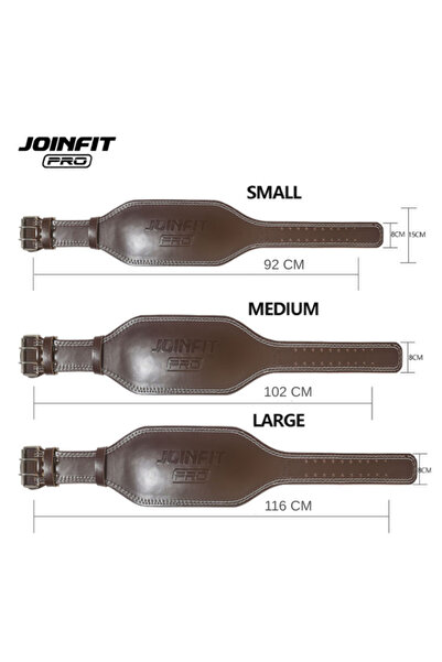 JOINFIT Curea de greutăți PRO Mărime mică (92 CM) Maro - Curea profesională pentru fitness și culturism