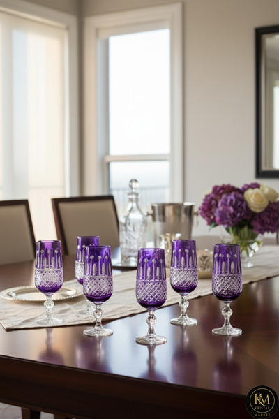 Kristal Market KESME KRİSTAL EL İŞÇİLİĞİ KAHVE YANI SU BARDAĞI