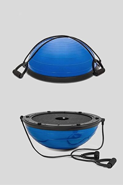 Triathlon T181-M Bosu Ball - Denge Topu / Pilates Aleti / Direnç Lastiği + Pompa Dahil / 45 CM Çap