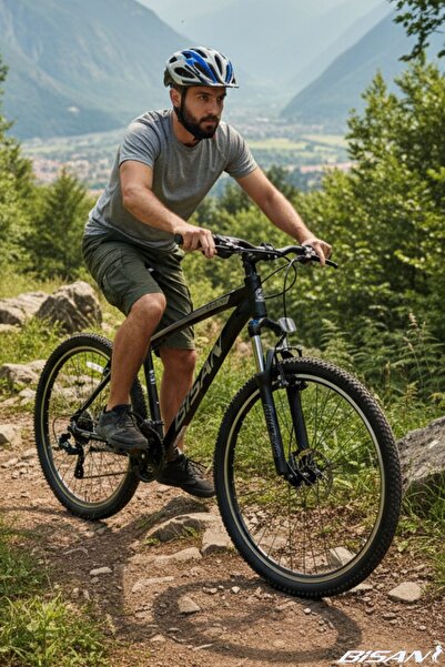 Bisan Mtx 7100 Erkek Dağ Bisikleti 43cm V 27.5 Jant 21 Vites Mat Siyah Krom