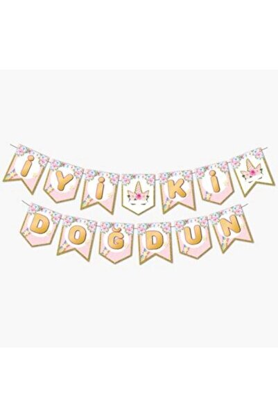 Deniz Party Store Καλή ημέρα γενεθλίων με θέμα το μονόκερο