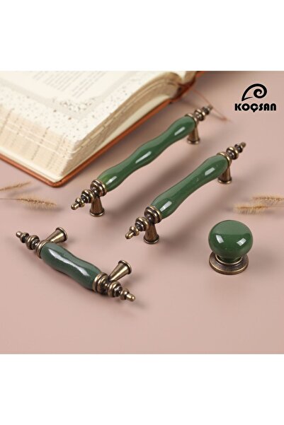 KOÇSAN Asos Porselen Kulp Lüks Country Mutfak Mobilya Dolap Çekmece Kulpu