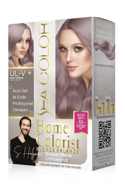 Sea Color Home Colorist Set Saç Boyası UL-V+ Soft Viyole