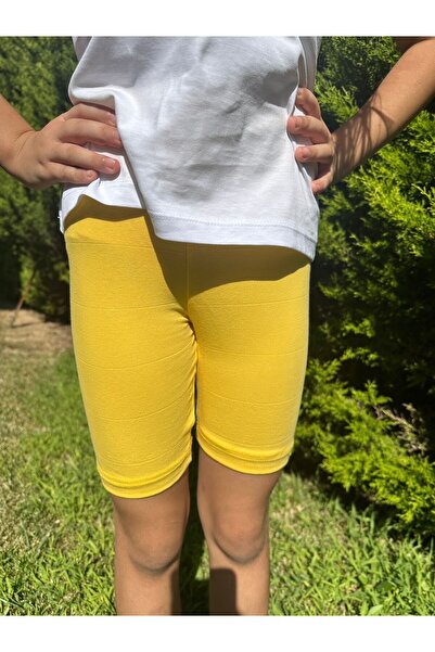 Neva Baby Boutique Kız çocuk kısa tayt, penye biker tayt, çocuk etek altı diz...