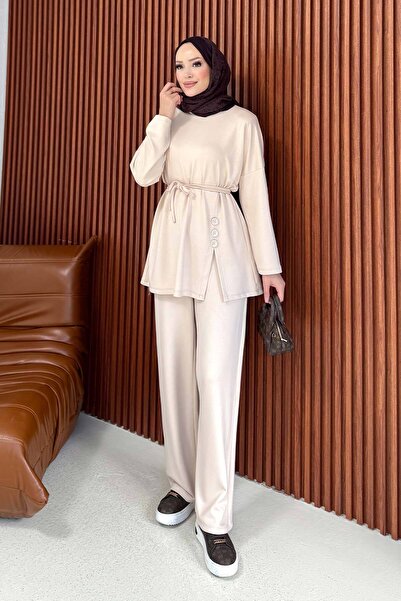 Melike Tatar Modal Belted Suit 68-6200
