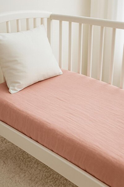 S&R Muslin Baby&Child Elastic Sheet Powder Pink 70x130 cm