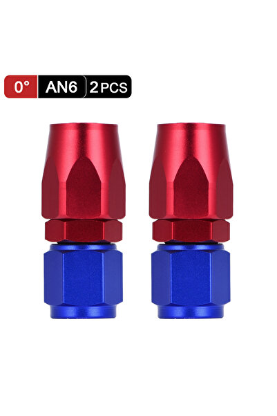 Choice 2 AN6 مستقيم 2 قطعة AN4 AN6 AN8 AN10 مستقيم 45 90 180 درجة زيت وقود دوار تركيب نهاية خرطوم الزيت