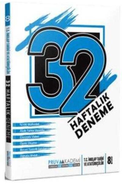 Pruva Akademi 8. Sınıf T.C. İnkılap Tarihi ve Atatürkçülük 32 Haftalık Deneme