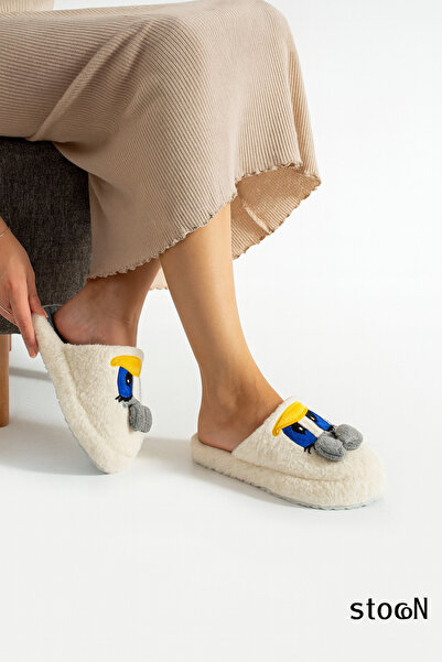 STOCON Cute Bowknot Duffy Duck Figured Embroidered Non-Slip Sole House Slippers Stc1167