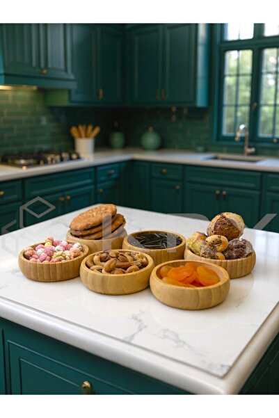 KRY Bamboo Round 6-Piece Snack Bowl – Stylish Presentation and Service