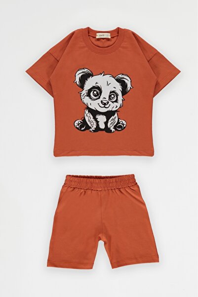 DAFNY Panda Patterned Summer Short Set