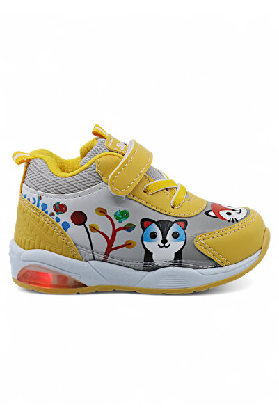Khayt Zıpzıp Orthopedic Lightweight Nest Nursery Home Unisex Lighted Children's Sports Shoes