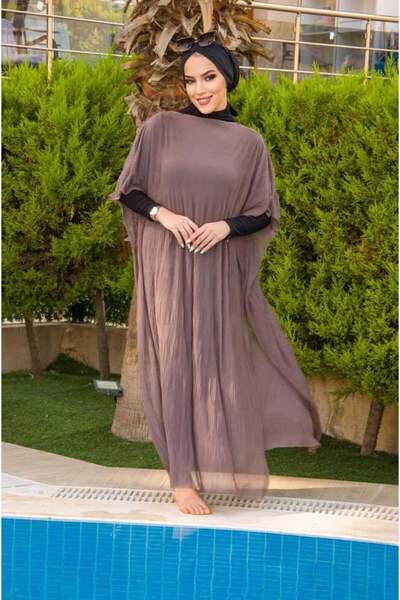 Aişe tesettür Vizon Desenli Tesettür Pareo