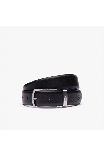 Lacoste Elegance Erkek Deri Siyah Kemer