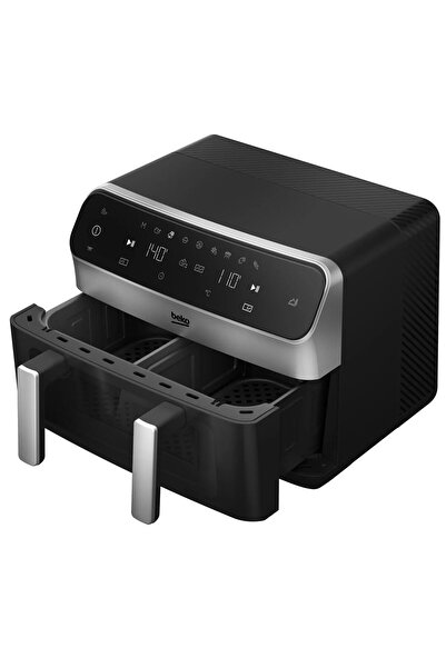 Beko Friteuză ExpertFry FRL6488, aer cald dublu, 3 în 1, 9,5 l, 2400 W, control tactil, 9 programe