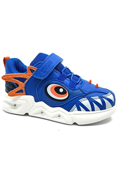 Kocamanlar Ayakkabı Cool Stego Lighted Orthopedic Children's Sports Shoes Blue
